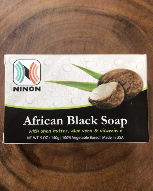 African Black Soap W/ Shea Butter, Aloe Vera & Vitamin E