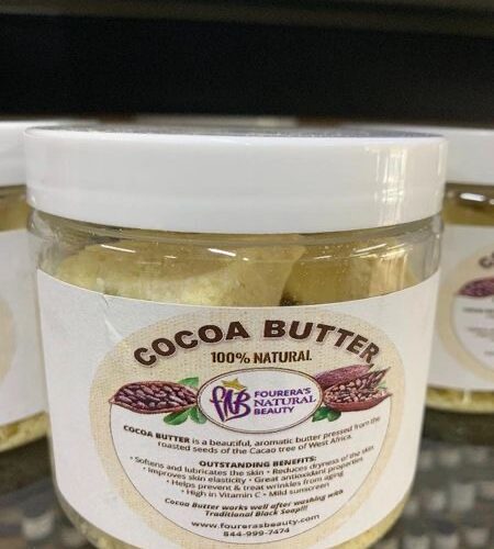 RAW COCOA BUTTER CHUNKY 16oz JAR