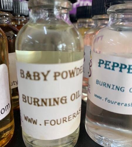 BABY POWDER BURNING OIL