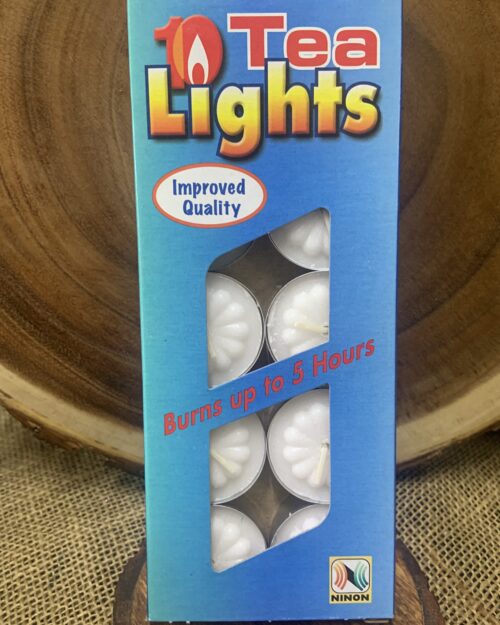 10 Tea light Candles ( Each one last up to 6 Hours) long lasting*